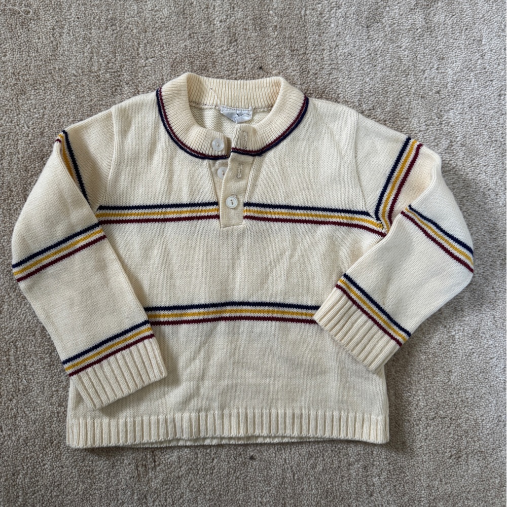 A Little Angel cotton vintage varsity sweater 2T/3T